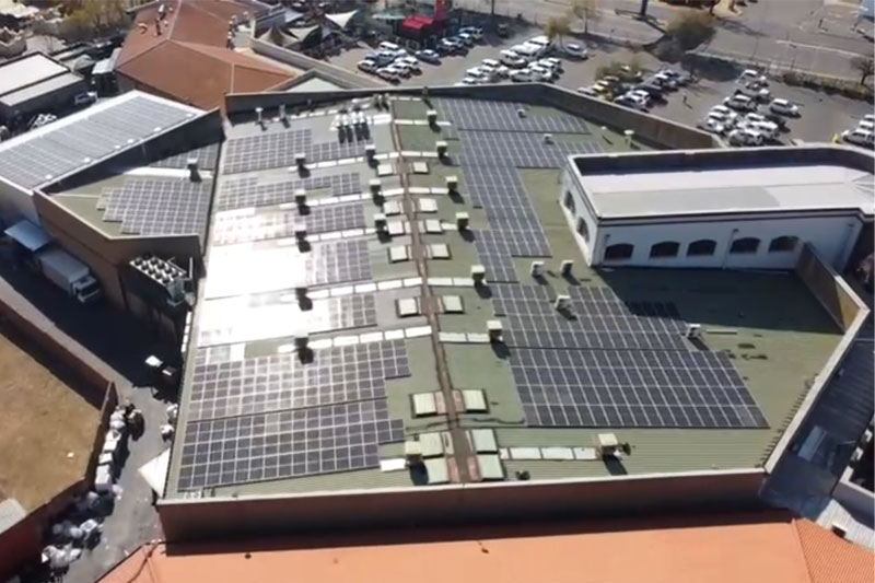 Queen's Corner solar PV system by Decentral Energy